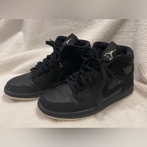 Nike Air Black Leather & Suede High Top
